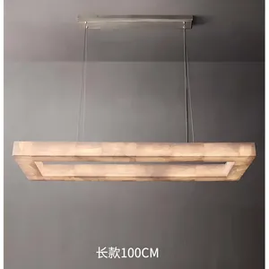 Lustre moderne en marbre chinois, entièrement à LED, <span class=keywords><strong>pour</strong></span> salle à manger, hôtel, chambre, îlot de cuisine - Product Image 5