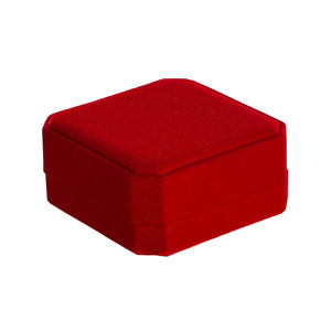 Octagonal Velvet Jewelry <b>Box</b> Small Size For Ring Pendant Earring <b>Storage</b> Flannel <b>Material</b> DIY Accessories - Product Image 5