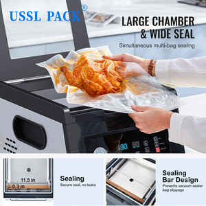 Sigillatrice Sottovuoto da Tavolo YJ-300TV1 per Prolungare la Durata di Conservazione degli Alimenti, Carne Fresca e Cottura Sous Vide - Product Image 5