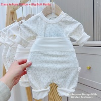 Ensemble de pyjamas pour bébé 100% coton à taille haute, vêtements d'intérieur pour nouveau-nés, automne-hiver, pour filles et garçons de 0 à 3 ans