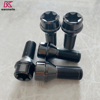 Kunci Torx Titanium Kelas Industri Tahan Korosi Lapisan Anodized Baut Roda M14 Merek WML