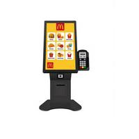 Kiosque à écran tactile de 21,5 pouces, kiosque de paiement en libre-service, terminal de point de vente avec imprimante de code QR NFC