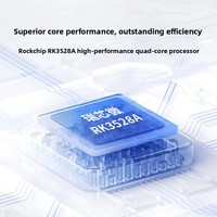 Placa de desarrollo de código abierto CNC de metal con Chipset Rockchip H28k de bajo consumo de energía RK3528A, interfaces de enrutamiento, almacenamiento e I/O R2S