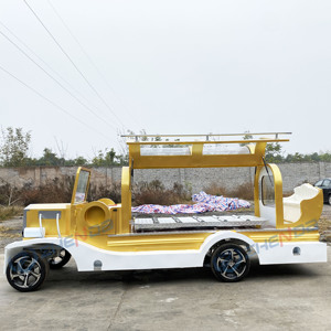 High Quality Electric Double-Color Funeral Car 4-Wheel Vintage Car Special Transportation for Funeral - Product Image 1