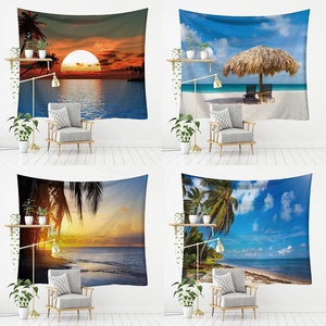 Raffiné Unique Paysage Naturel Tenture Murale <span class=keywords><strong>Fond</strong></span> Tissu Nappe Porte Rideau Serviette Châle Protection Solaire Tapisseries - Product Image 4