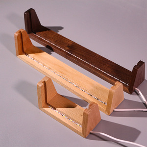 Tại chỗ gỗ sồi hình chữ U khung ảnh Acrylic bán buôn lịch bảng gỗ sồi hình chữ U cơ sở bằng gỗ hình chữ U khung ảnh 6inch - Product Image 5