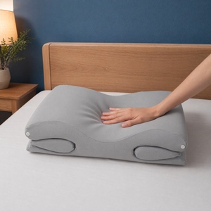 Almohada Ortopédica Cervical de Espuma Viscoelástica, Ajustable, con Contorno, Plegable, con Arco Hueco, <span class=keywords><strong>Protector</strong></span> de Cuello, Cojines para Dormir para Adultos - Product Image 2