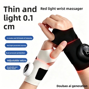 Masseur de main chauffant intelligent EMS à lumière rouge pour gaine tendineuse du poignet, pour la maison et le sport - Product Image 2