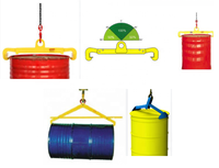 Pince de levage de fût à chaîne pour fûts d'huile de 200 L (55 gallons) en acier – Outil de levage robuste