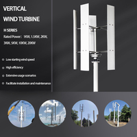 Générateur éolien vertical Big Windmill 48v 96v 220v 380v, alternative 10kw 15kw 20kw avec contrôleur hybride et onduleur