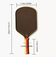 Raquette de Pickleball en Fibre de Carbone Bread Butter Loco T700 de Haute Qualité, Portable, Nid d'Abeille, pour l'Entraînement et le Divertissement des Enfants
