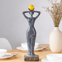 Sculpture de corps humain en céramique abstraite moderne de grande taille personnalisée pour la décoration de la maison et du bureau