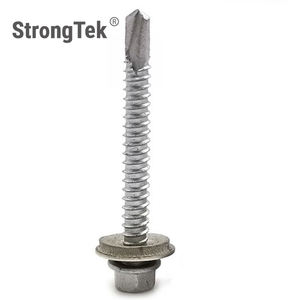 Sechskant-Unterlegscheibenkopf Bimetall Selbstbohrende Schrauben SS304/316 Edelstahl Zoll-Größen für Freiliegende/Nasse Bereiche - Product Image 3