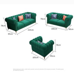 أريكة تشيرسفيلد العصرية البسيطة مع قماش الفانيلا، مجموعة أرائك قابلة للتحريك مناسبة لغرف المعيشة والشقق - Product Image 5