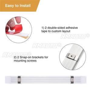 Bande lumineuse LED 12V 72 LED pour intérieur de voiture, fourgonnette, bus, caravane, avec interrupteur marche/arrêt, lampe de coffre de voiture, éclairage LED pour compartiment à bagages - Product Image 5