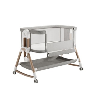 Cuna Portátil Multifuncional Plegable para Bebés Recién Nacidos de 0 a 24 Meses, Diseño Seguro para Empotrar Junto a la Cama, Cuna Moderna con Almacenamiento - Product Image 1