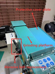 آلة صنفرة كهربائية مزدوجة السرعة مطحنة حزام جلخ للصندل المعدنية - Product Image 3