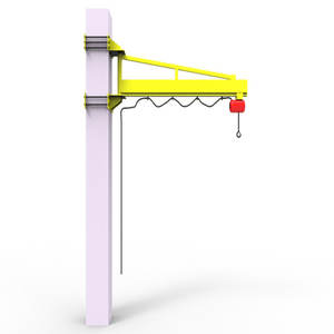 बीएक्सडी मॉडल 0.125 टी-3 टन दीवार घुड़सवार जीब क्रेन इलेक्ट्रिक लिफ्टिंग मोटर चालित रोटेशन दीवार पर स्थिर छोटी दीवार जीब क्रेन - Product Image 2