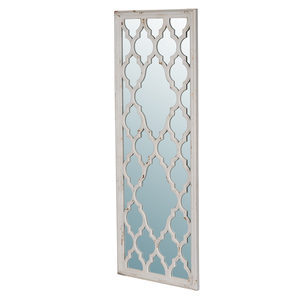 Specchio da terra bianco effetto invecchiato 24 x 60, specchio a figura intera per bagno, camera da letto, soggiorno - Product Image 6
