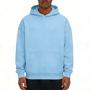 Custom Wholesale Pullover Oversized <strong>Hoodie</strong> Boxy Fit Hooded Streetwear Plus Size Custom logo Mens Hoodies &amp; Sweatshirts - Product Image 1