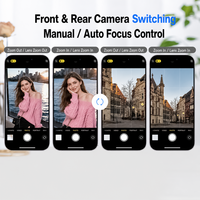 Télécommande sans fil Bluetooth pour TikTok, vidéo courte, selfie, zoom, déclencheur compatible avec iOS Android, rechargeable