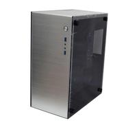 Boîtier en aluminium OEM/ODM personnalisé, petit boîtier de PC, tour, verre trempé, ITX/M-ATX, boîtier d'ordinateur en aluminium