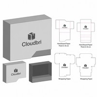 Cajas de Papel de Lujo para Lentes de Contacto de Color, Caja de Empaque con Ventana de Exhibición, Empaque Cosmético