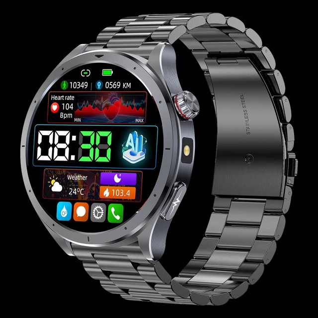 ET472 Health Monitoring ECG Smart Watch Fitness Tracker Waterproof Heart Rate Monitor Amoled Screen 2026 Smartwatch