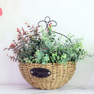 Plante d'eucalyptus artificielle Kch 30 cm en plastique, verdure pour la décoration intérieure et les accessoires de mariage - Product Image 4