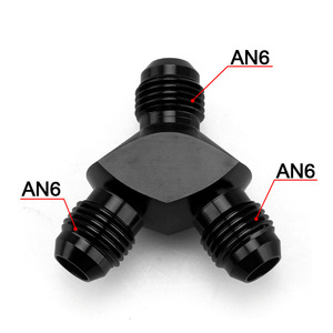 Connecteur en T pour huile de type Y Getitall AN6 AN8 AN10 noir pour modification automobile - Product Image 5