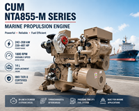 Moteur diesel marin CUM NTA855-M 240-450HP 300HP 350HP 400HP 1800RPM 6 cylindres 14L turbocompressé pour bateau