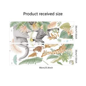 Pegatinas de Pared de Animales de Dibujos Animados, Calcomanías Removibles, Decoración de Pared DIY para Habitación Infantil o Guardería - Product Image 6