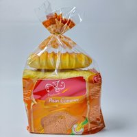 Bolsas de pan con fuelle inferior de LDPE de grado alimenticio, duraderas, termosellables, con asa de alambre para panadería y empaque de sándwiches