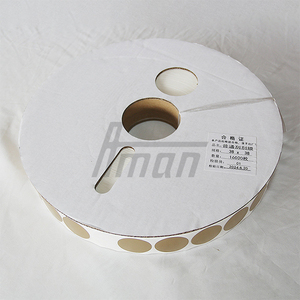 30mm Gold Anti-Counterfeit Wear Resistant Customizable Scratch off Sticker Roll Paper Shrink <b>Label</b> Commercial Promotion Cosmetic - Product Image 4