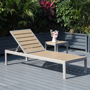 كرسي استلقاء شمسي قابل للتعديل بخمس وضعيات للاستخدام الخارجي، مقاوم للماء، مناسب للفيلا والفناء الخلفي والشرفة - Product Image 6