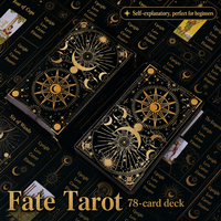 Cartes de Tarot de Luxe Artistiques Vintage de Haute Qualité, Design Original, en Carton Durable pour la Guidance Quotidienne et les Rituels