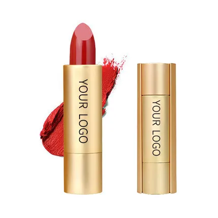 Personalizável maquillaje brilhante matte batom impermeável private label vermelho veludo matte batom