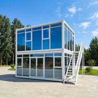 Maison conteneur SKYLINE en kit à vendre – Prix bas, maison préfabriquée prête à l'emploi, mini-maison de luxe, appartement modulaire en verre, boutique