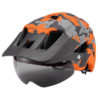 Casque de VTT avec visière détachable certifié EN1078, coque en PC + mousse EPS, pare-soleil anti-éblouissement, casque de cyclisme léger