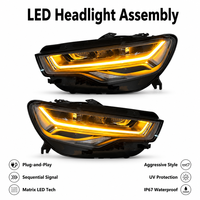 Feux avant LED modifiés pour Audi A6 C7 12-15, phares de mise à niveau, accessoires de voiture, système d'éclairage, plug and play