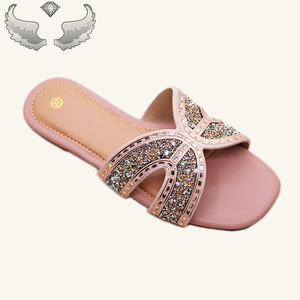 High-quality Fashionable Summer Wholesale <b>Open</b>-<b>toe</b> Rhinestone Durable Lightweight Women's Sandals <b>slippers</b> Wholesale Ventilation - Product Image 5