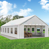 Tente de mariage personnalisée en PVC blanc, tente d'événement extérieure, tente résistante pour événements, cadre en aluminium imperméable pour événements