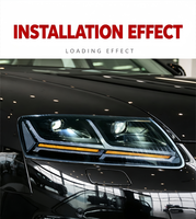Kit de modernisation de phares avant à LED avec feux de jour à LED et clignotants séquentiels pour Audi A6L C6 2005-2011