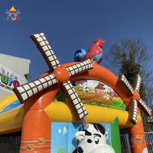 Casa Inflable de PVC con Temática Vaquera, Ecológica y Comercial, Muy Popular, con 3 Años de Garantía, para Fiestas al Aire Libre - Product Image 2