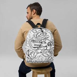 IMPOSIBLE # Mochila Antirrobo Moderna, Impermeable, Pintable, Principalmente para Niños y Niñas, con Cierre de Cremallera y Diseño de Personajes - Product Image 1