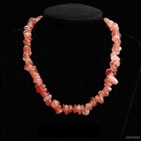 Collier en améthyste naturelle de forme libre Aiyu en gros, collier en quartz fraise, collier en œil de tigre, diffusion en direct S6020402