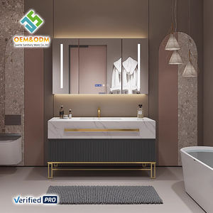 2025 OEM Modern Juerte Washroom Furniture Set Full Table Desk Cabinet Panel Mirror Sink Faucet for Bedroom Dining <strong>Bathroom</strong> - Product Image 3