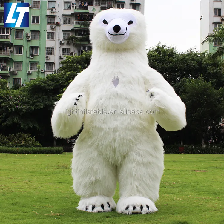 가벼운 동물 의상 풍선 만화 북극곰 휴일 곰 장식 H785 공장 직접 가격