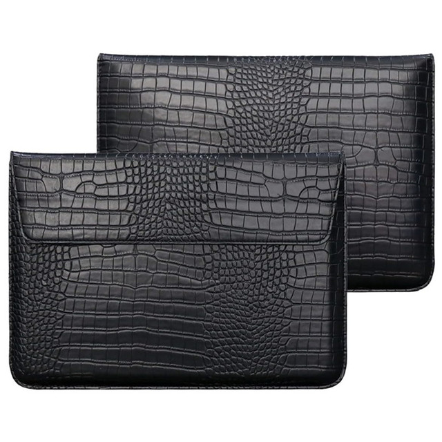 Crocodile PU Leather Flip Case Laptop Sleeve Mac Book Air & Pro Cover for 13 14 15 16 Inch Portable Accessories