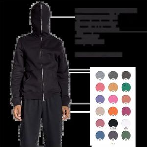 เสื้อฮู้ดปักโลโก้แบบกำหนดเอง ขายส่ง ผ้าเฟรนช์เทอร์รี่ 340gsm ซิปคู่เต็มตัว เป็นมิตรกับสิ่งแวดล้อม ระบายอากาศได้ดี - Product Image 3